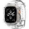 Spigen for Apple Watch Band with Case, Rugged Armor Pro Compatible with Ultra 3/2/1 49mm, Series 11/10 46/42mm, 9/8/7 41mm, SE3/SE2/SE/6/5/4 40mm Cover Strap(Crystal Clear)