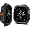 Spigen for Apple Watch Ultra 3/2/1 Case, Lock Fit 49mm Secure Locking System Cover – Black(Black)