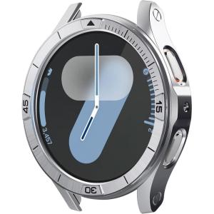Spigen Bezel Tune Pro Designed for Samsung Galaxy Watch 7 44mm Bezel Ring Protector with Case (2024) – Silver