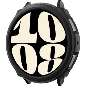 Spigen Liquid Air Designed for Samsung Galaxy Watch 6 40mm Case Flexible Lightweight TPU Cover (2023) – Matte Black(Galaxy Watch 6)