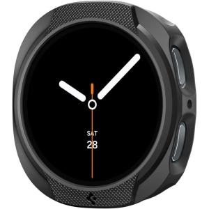Spigen Liquid Air Designed for Samsung Galaxy Watch 8 44mm Case Flexible Lightweight TPU Cover (2025) – Matte Black