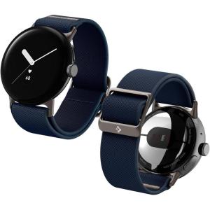 Spigen Lite Fit Designed for Google Pixel Watch 4/3/2/1 41mm Band Nylon Solo Loop Strap(Navy)
