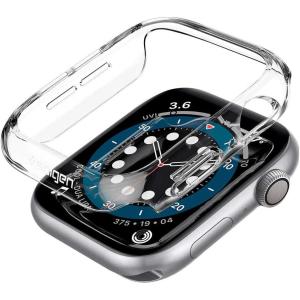 Spigen Thin Fit Designed for Apple Watch Case 40mm Series SE3/SE2/6/SE/5/4 – Black(Crystal Clear)