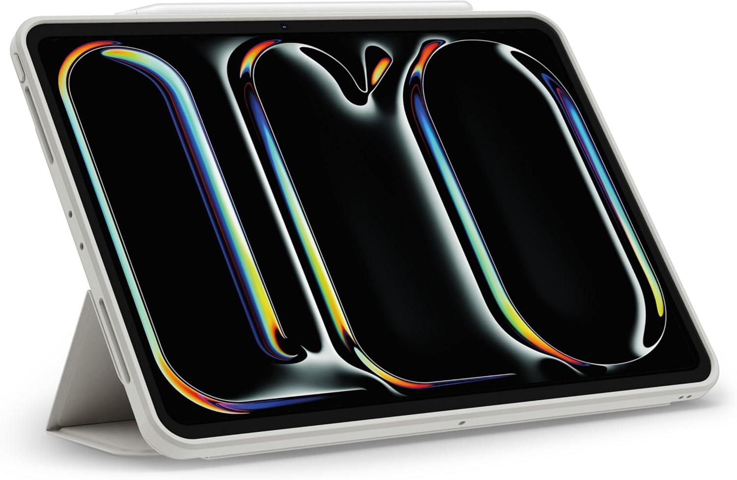 imageSpigen for iPad Pro 13 inch Case M5M4 20252024 with Detachable Magnetic Cover Air Skin Pro OneTap Transparent Back with Magnet and Pencil Holder GrayGray