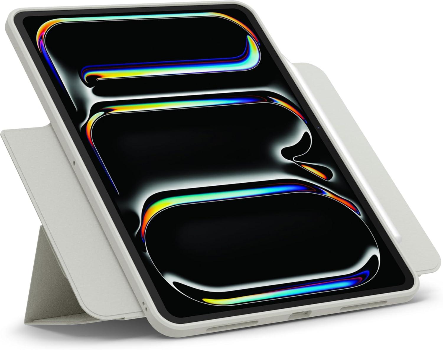 imageSpigen for iPad Pro 13 inch Case M5M4 20252024 with Detachable Magnetic Cover Air Skin Pro OneTap Transparent Back with Magnet and Pencil Holder GrayGray