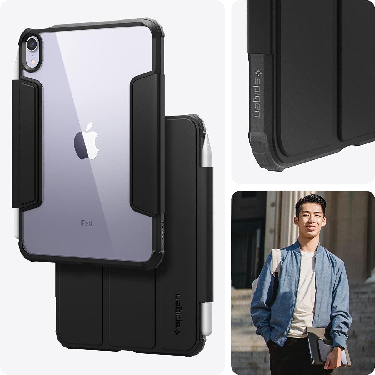 imageSpigen iPad Mini 83 A17 Pro Ultra Hybrid Pro Black amp iPad Mini 7 amp 6 GlastR EZ Fit 1P