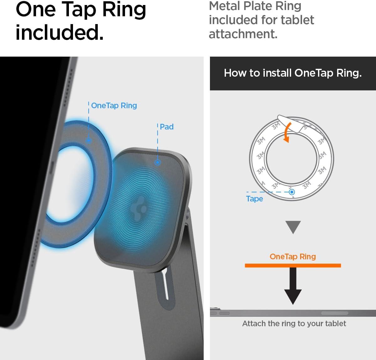 imageSpigen iPad Pro 11 Air Skin Pro One Tap Gray amp One Tap Easel Stand Space Gray