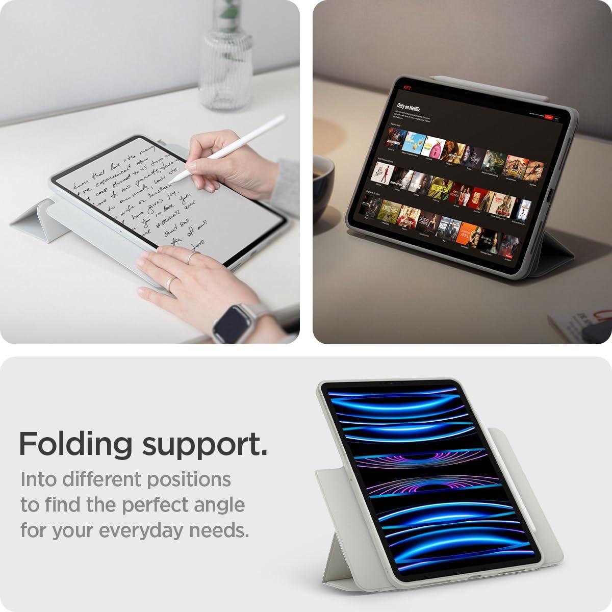 imageSpigen iPad Pro 11 Air Skin Pro OneTap Gray amp iPad Pro 11 iPad Air 54 109 GlastR EZ Fit 1P