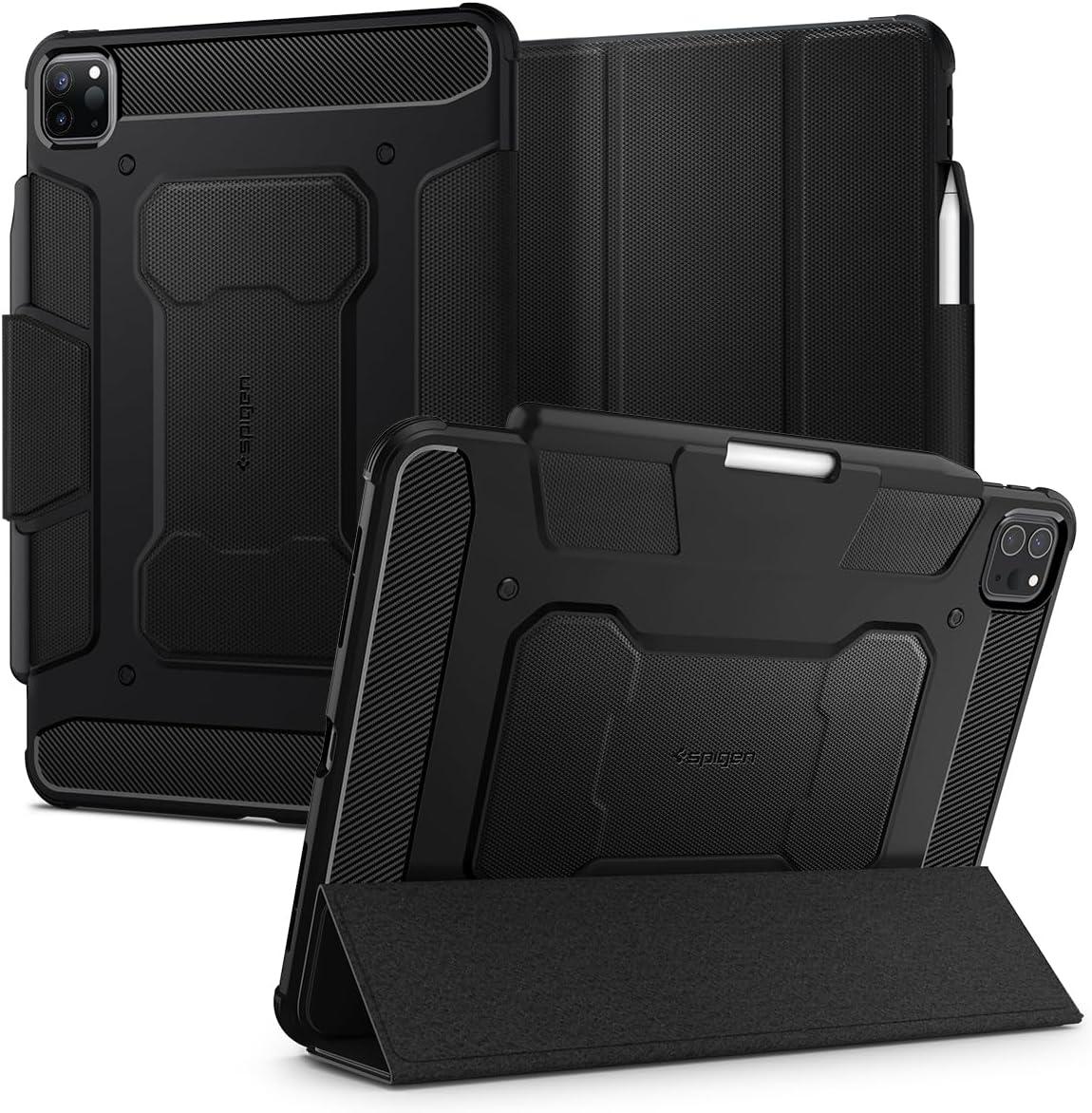 imageSpigen iPad Pro 11 Rugged Armor Pro Black amp iPad Pro 11  iPad Air 54 109 GlastR EZ Fit 1P