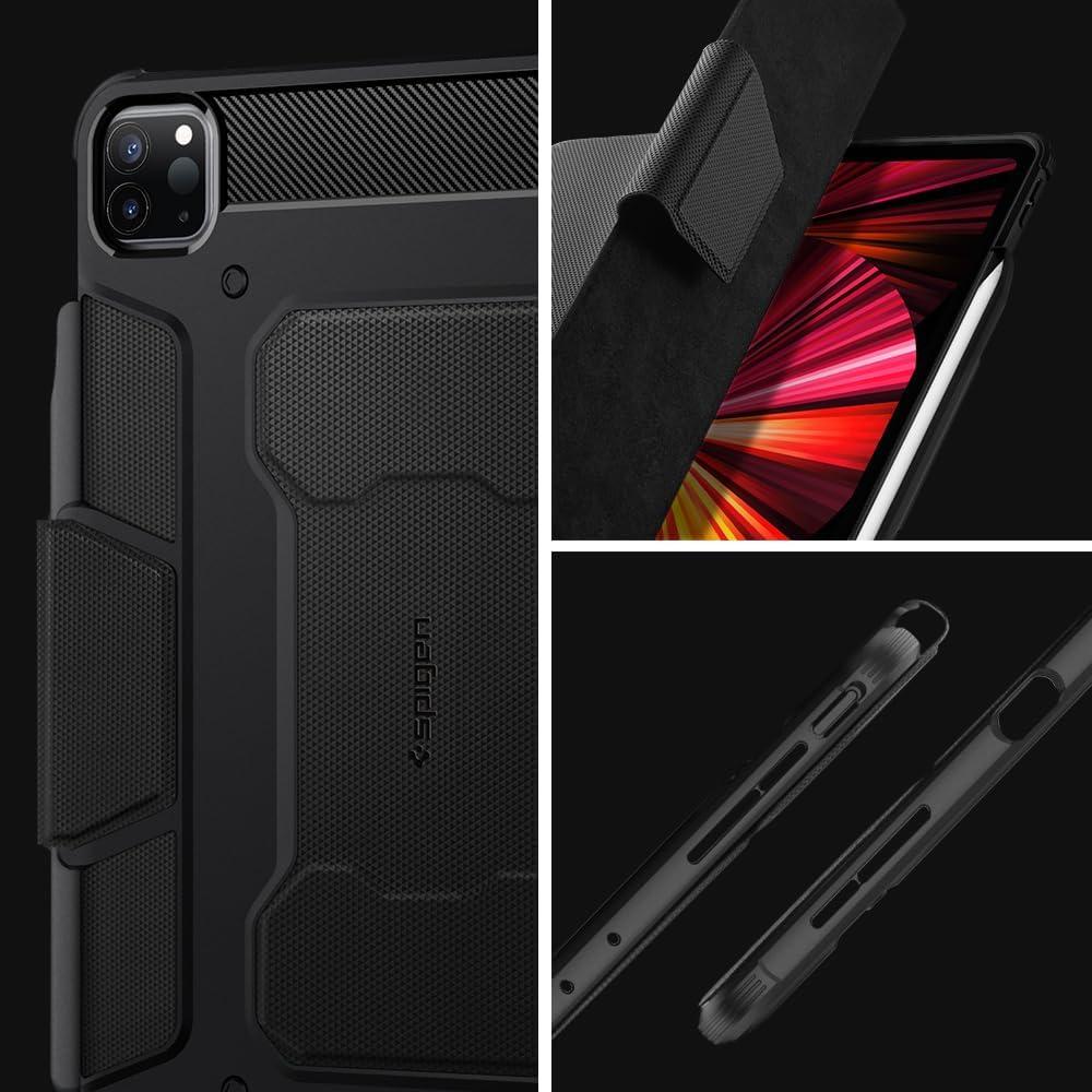 imageSpigen iPad Pro 11 Rugged Armor Pro Black amp iPad Pro 11  iPad Air 54 109 GlastR EZ Fit 1P