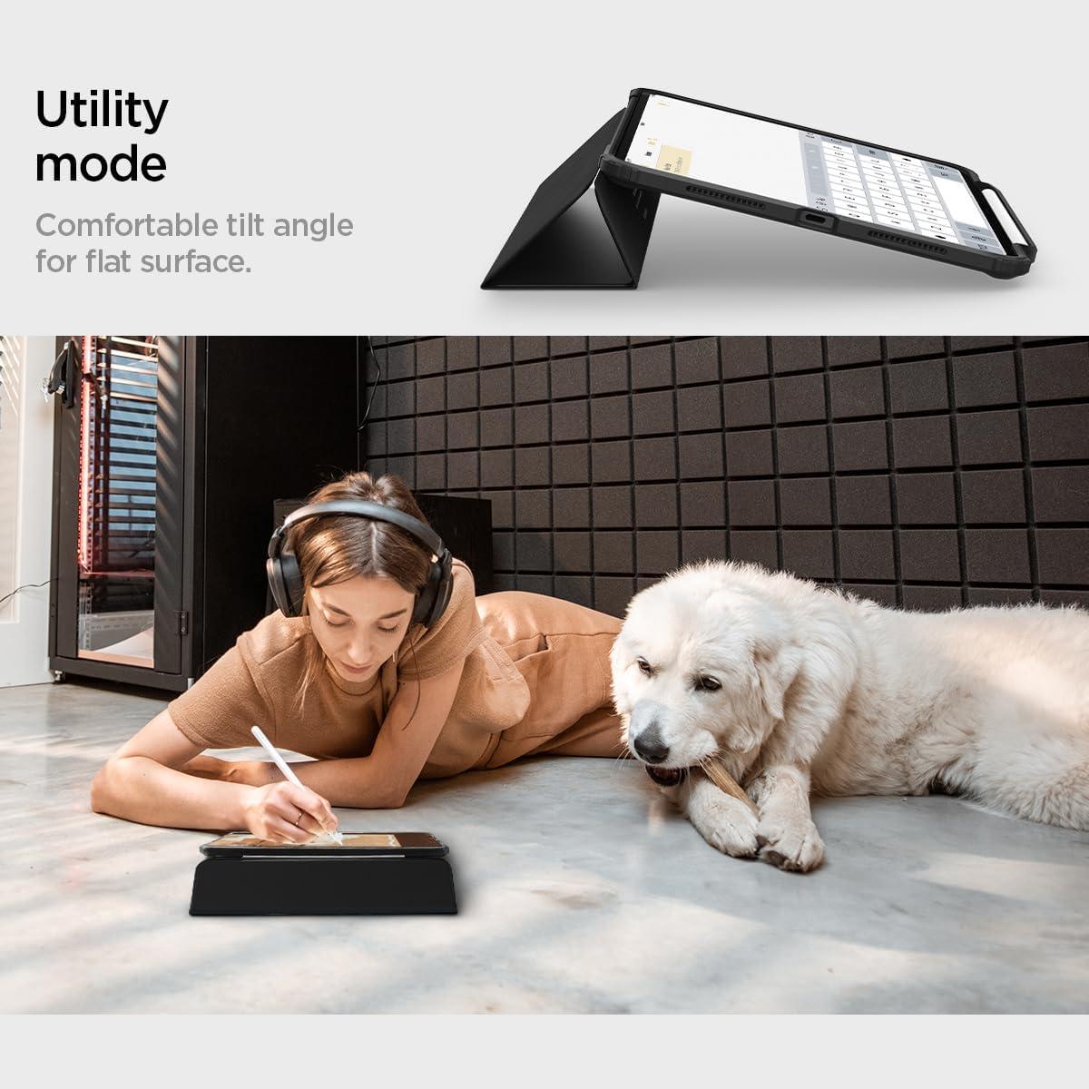 imageSpigen iPad Pro 11 Ultra Hybrid Pro Black amp Spigen iPad Pro 11 GlastR EZ Fit