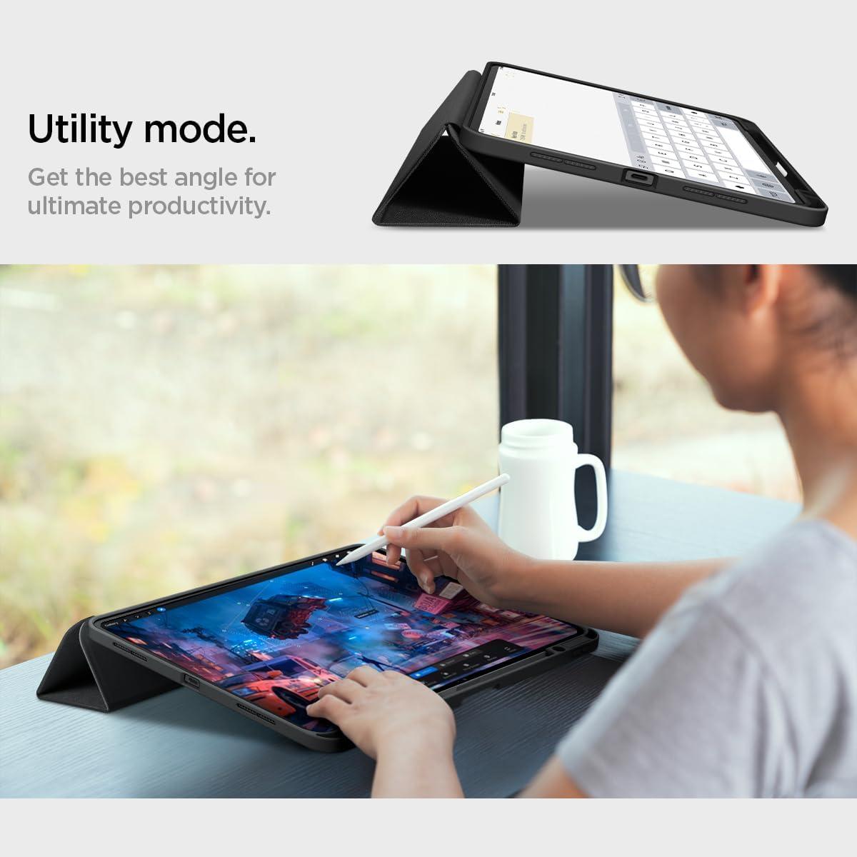 imageSpigen iPad Pro 13 GlastR EZ Fit amp iPad Pro 13 Urban Fit Black amp iPad Pro Camera Lens Protector