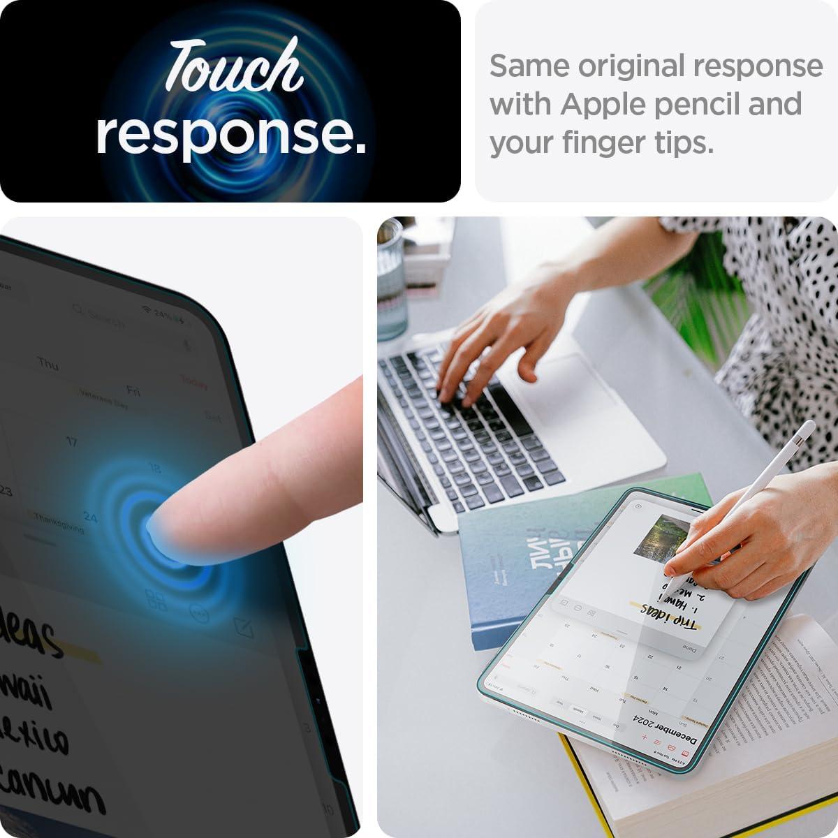 imageSpigen iPad Pro 13 M4 Liquid Folio Case amp GlasTR EZ Fit Screen Protector