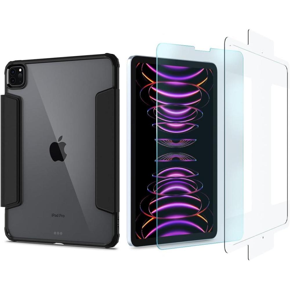 imageSpigen iPad Pro 11 Ultra Hybrid Pro Black amp iPad Pro 11 iPad Air 54 109 GlastR EZ Fit 1P