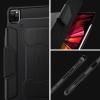Spigen for iPad Pro 11 inch Case M2 4th Generation (2022) / 3rd Generation (2021) / 2nd Generation (2020) / 1st Generation (2018), Rugged Armor Pro Protective Tri-Fold Cover with Pencil Holder, Black(Black)