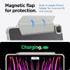 Spigen for iPad Pro 13 inch Case M5/M4 (2025-2024) with Detachable Magnetic Cover, Air Skin Pro Clear Transparent Back and Pencil Holder, Gray(Gray)