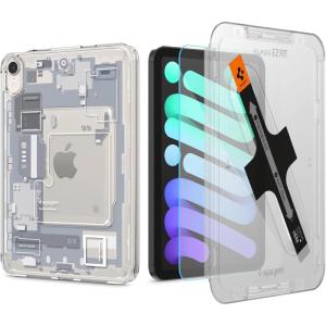Spigen iPad Mini 8.3″ A17 Pro Ultra Hybrid Zero One White & iPad Mini 7 & 6 Glas.tR EZ Fit (1P)