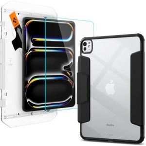 Spigen iPad Pro 11″ Ultra Hybrid Pro Black & Spigen iPad Pro 11″ Glas.tR EZ Fit