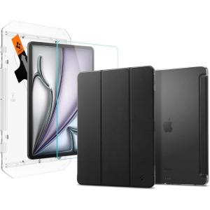 Spigen iPad Pro 13″ M4 Liquid Folio Case & GlasTR EZ Fit Screen Protector