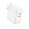 Spigen for 70W Dual USB C Wall Charger, [GaN II] 60W Single Port, PD Fast Charging for MacBook Pro Air iPad USB-C Laptop Dell XPS iPhone 17 16 15 14 13 Plus Pro Max(70W White)
