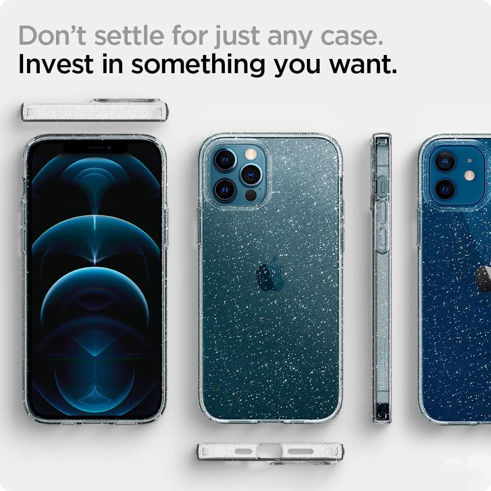 imageSpigen Liquid Crystal Glitter Designed for iPhone 12 Case 2020 Designed for iPhone 12 Pro Case 2020 Crystal QuartzCrystal Quartz