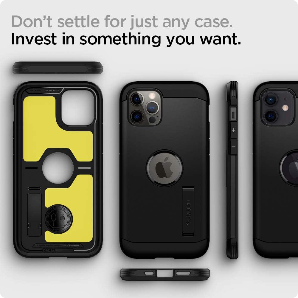 imageSpigen for iPhone 12 Pro Case Tough Armor Case for iPhone 12 amp 12 Pro BlackBlack