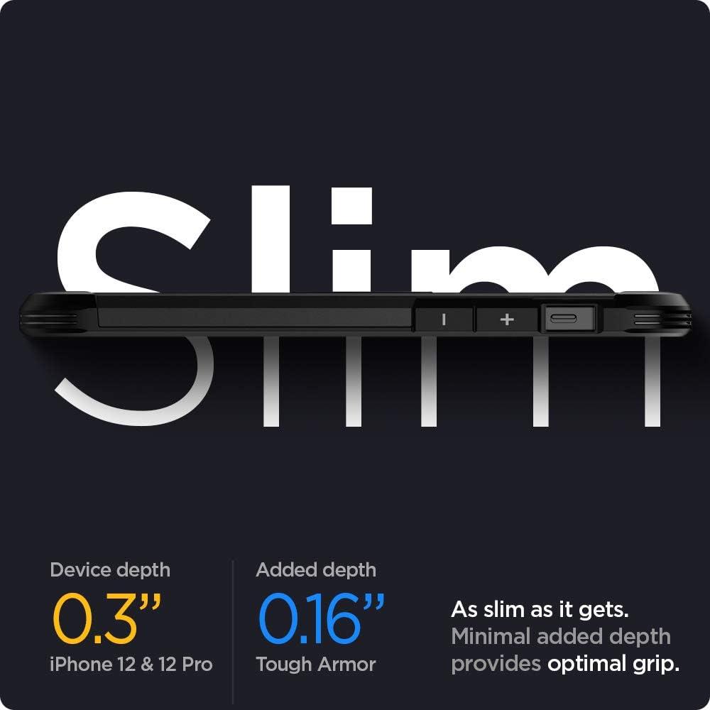 imageSpigen for iPhone 12 Pro Case Tough Armor Case for iPhone 12 amp 12 Pro BlackBlack