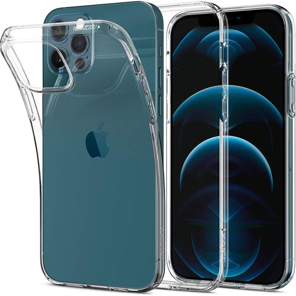 imageSpigen Liquid Crystal Case Compatible with iPhone 12 Pro and Compatible with iPhone 12 Crystal ClearCrystal Clear
