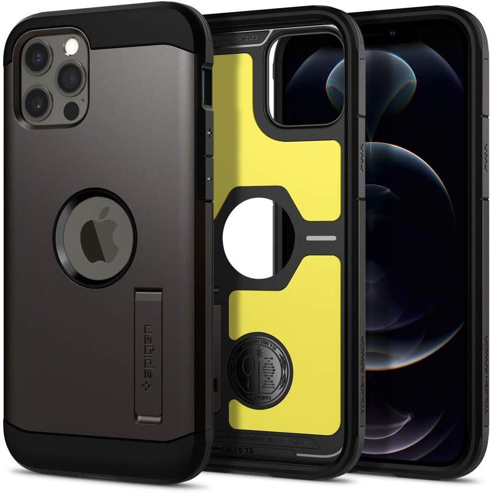 imageSpigen for iPhone 12 Pro Case Tough Armor Case for iPhone 12 amp 12 Pro BlackGunmetal