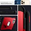 Spigen for iPhone 12 Pro Case, Tough Armor Case for iPhone 12 & 12 Pro – Black(Red)