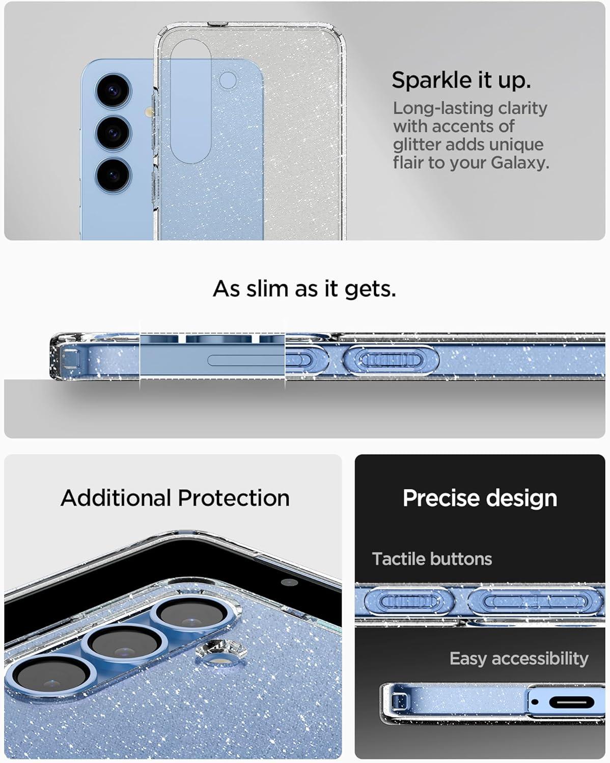 imageSpigen Liquid Crystal Designed for Galaxy S25 Ultra Case 2025 AntiYellowing MilitaryGrade Protection Space CrystalCrystal Quartz