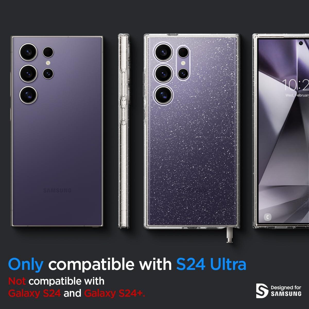 imageSpigen Liquid Crystal Designed for Galaxy S25 Ultra Case 2025 AntiYellowing MilitaryGrade Protection Space CrystalCrystal Quartz