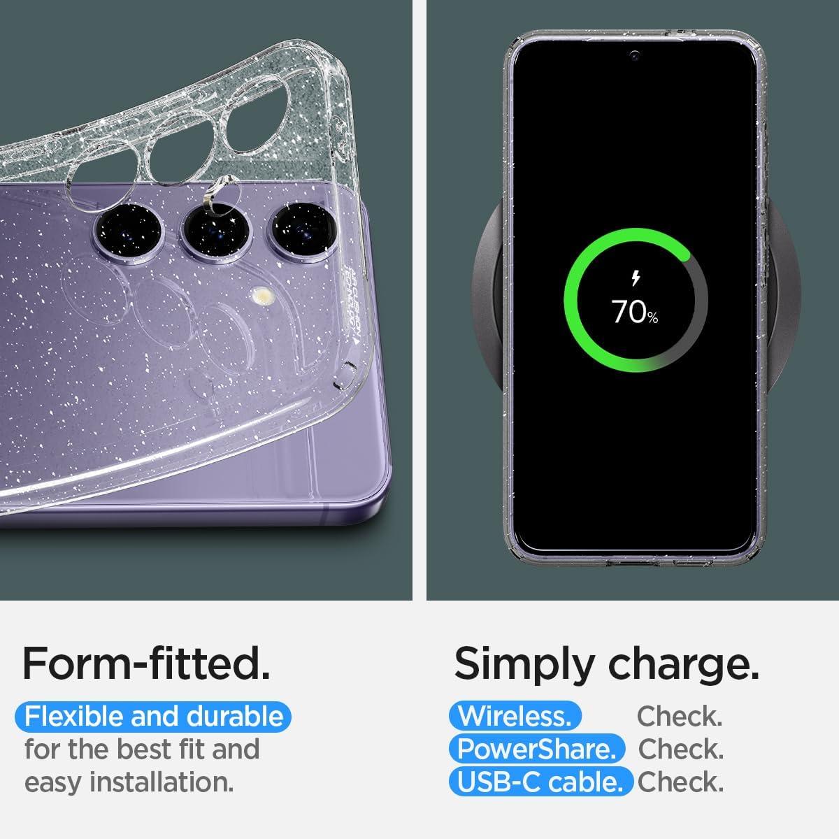 imageSpigen Liquid Crystal Designed for Galaxy S25 Ultra Case 2025 AntiYellowing MilitaryGrade Protection Space CrystalCrystal Quartz