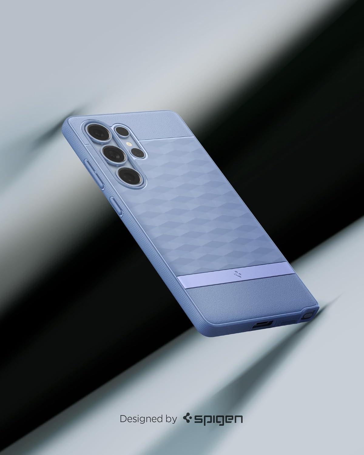 imageSpigen Parallax MagFit Designed for Galaxy S25 Plus Case Fast Wireless Charging 2025 Sage GreenPurpleish