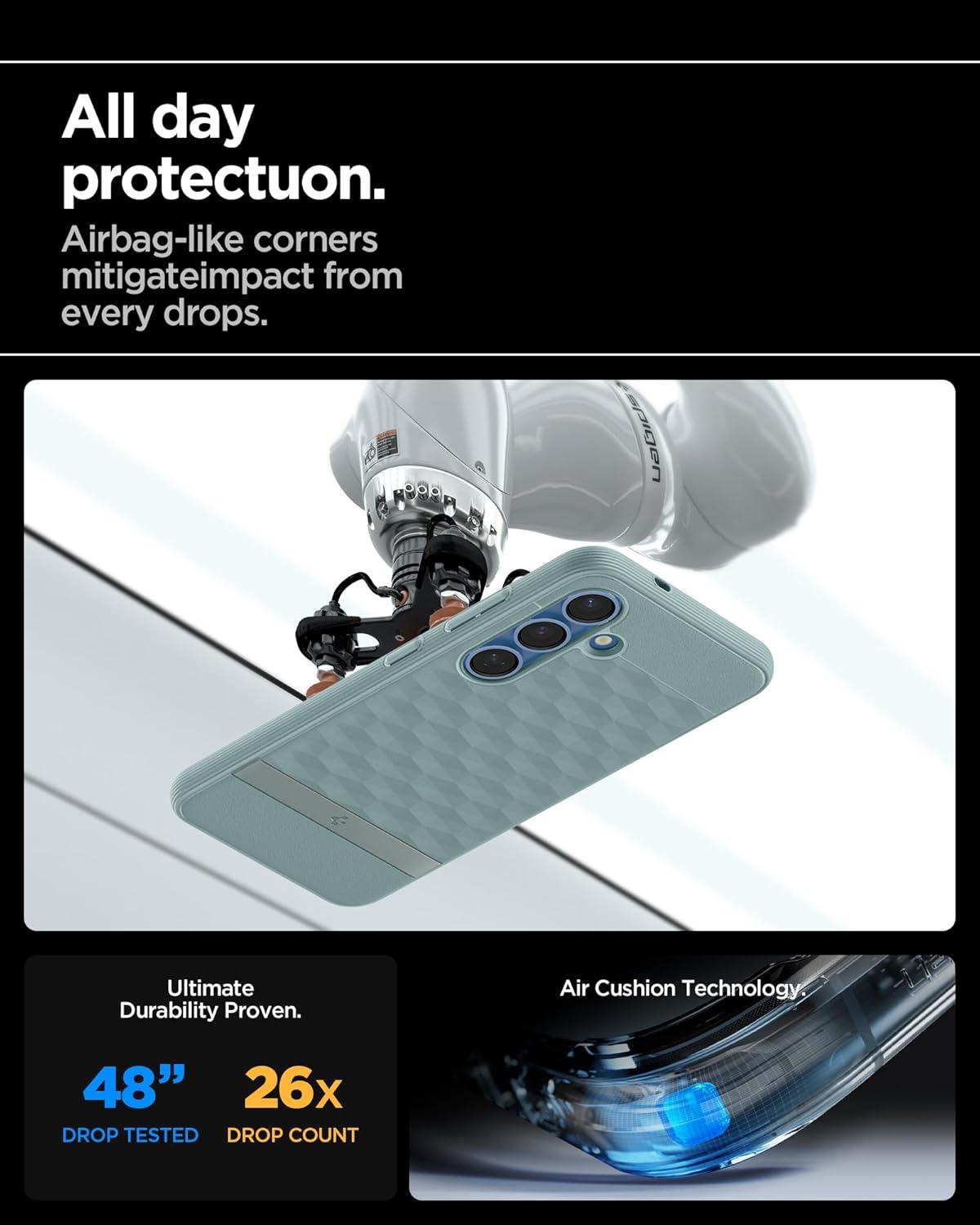 imageSpigen Parallax MagFit Designed for Galaxy S25 Plus Case Fast Wireless Charging 2025 Sage GreenSage Green