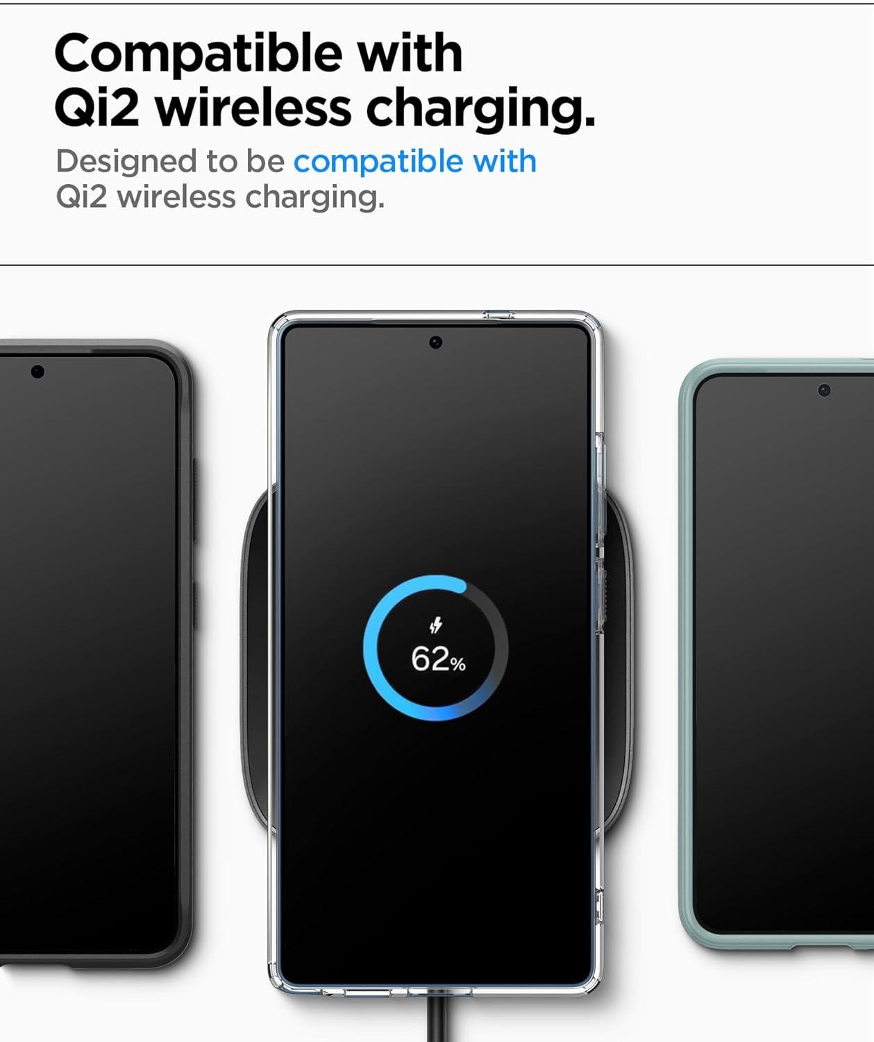 imageSpigen Parallax MagFit Designed for Galaxy S25 Plus Case Fast Wireless Charging 2025 Sage GreenSage Green