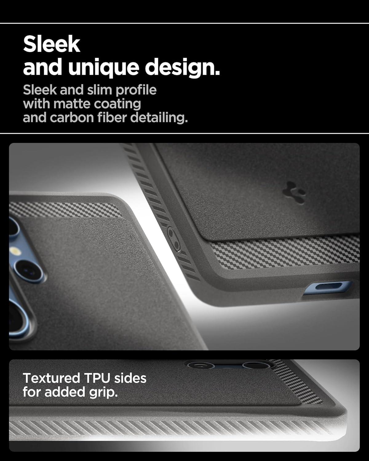 imageSpigen Rugged Armor MagFit Designed for Galaxy S25 Plus Case Fast Wireless ChargingMagnet for Galaxy 2025 Matte BlackMarble Gray