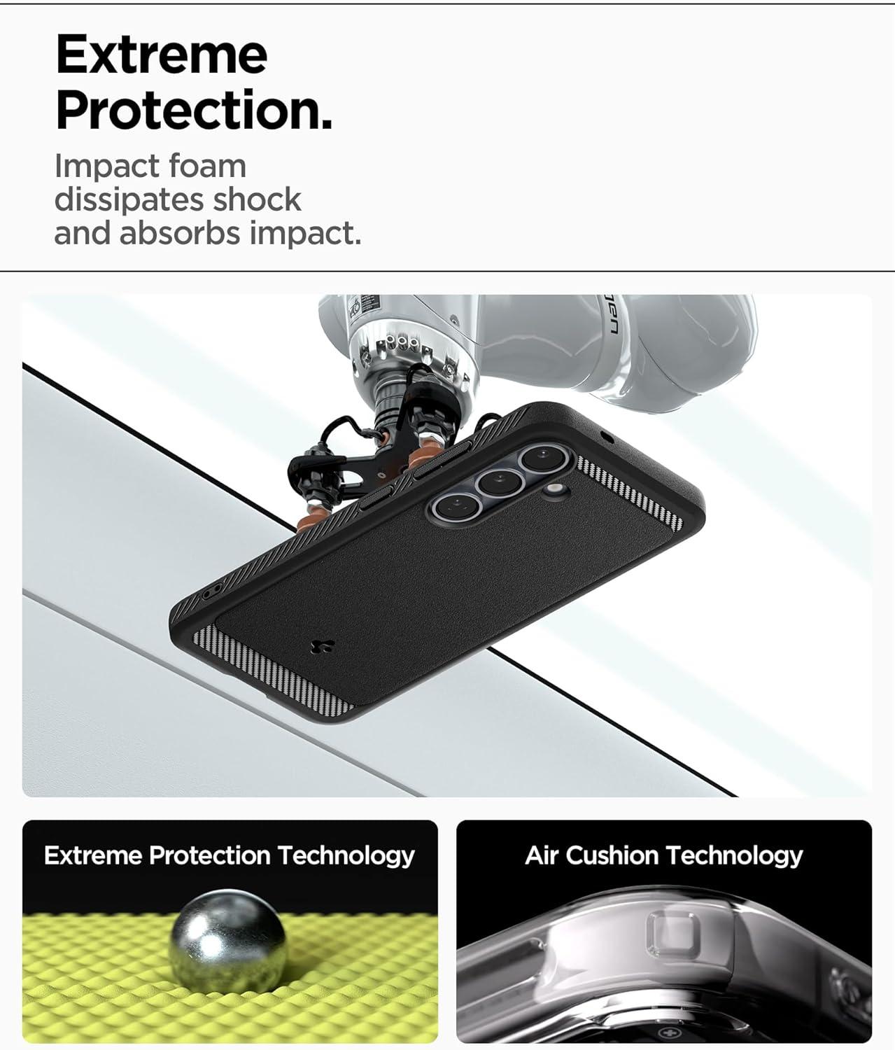 imageSpigen Rugged Armor MagFit Designed for Galaxy S25 Plus Case Fast Wireless ChargingMagnet for Galaxy 2025 Matte BlackMatte Black