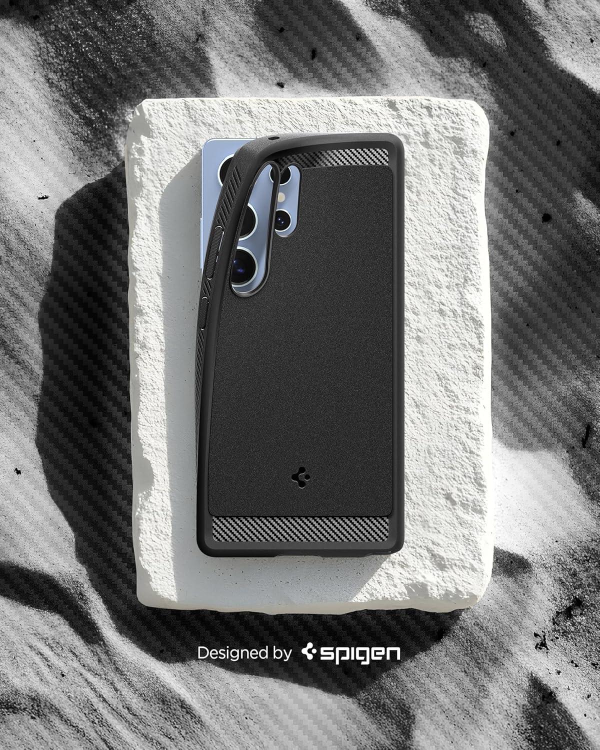 imageSpigen Rugged Armor MagFit Designed for Galaxy S25 Plus Case Fast Wireless ChargingMagnet for Galaxy 2025 Matte BlackMatte Black