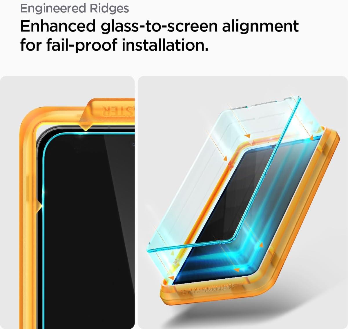 imageSpigen Tempered Glass Screen Protector GlasTR AlignMaster designed for Galaxy S23 FE 2 Pack