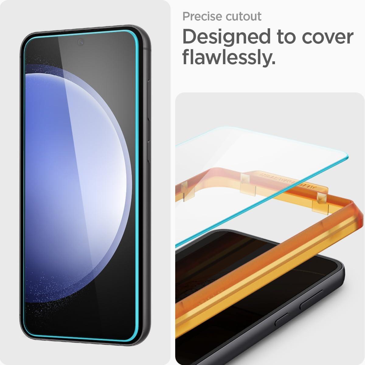 imageSpigen Tempered Glass Screen Protector GlasTR AlignMaster designed for Galaxy S23 FE 2 Pack