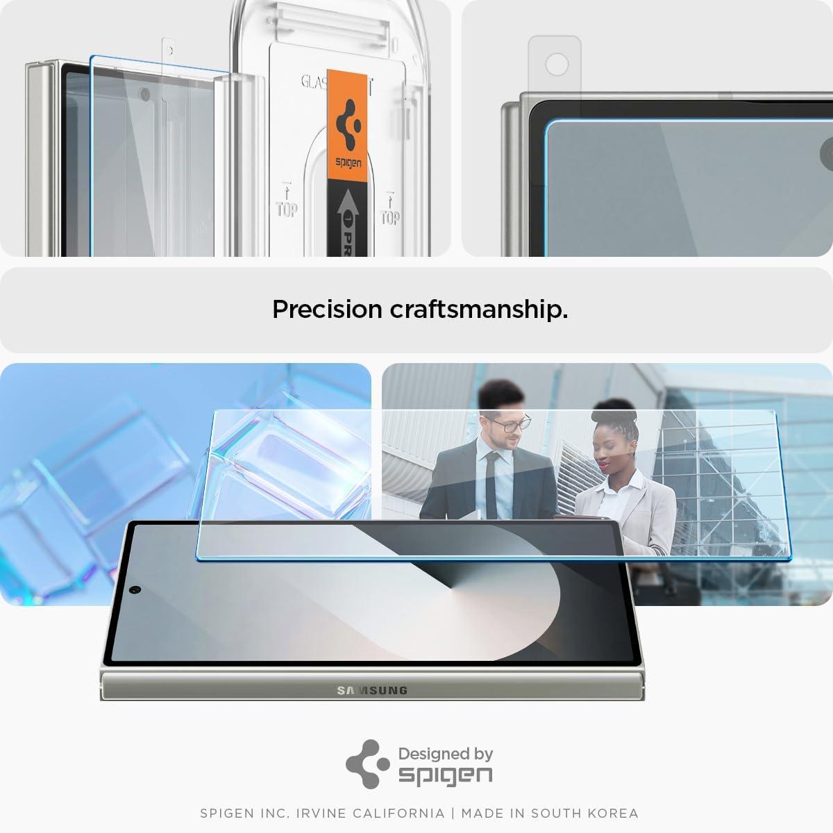 imageSpigen Tempered Glass Screen Protector GlasTR EZ FIT designed for Galaxy Z Flip 7 Case Friendly 2 PackGalaxy Z Fold 6