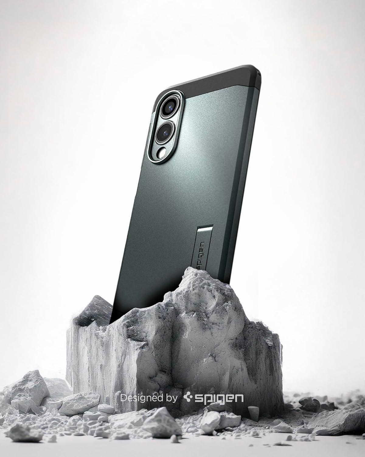 imageSpigen Tough Armor Ai MagFit Designed for Galaxy S25 Plus Case Kickstand Fast Wireless Charging 2025 Abyss Green Ai MagFit Kickstand 2025Abyss Green