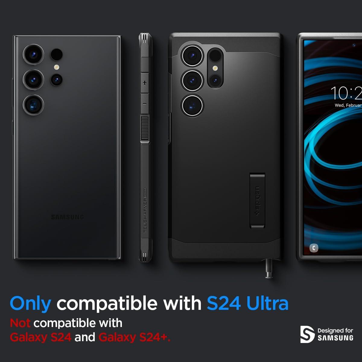 imageSpigen Tough Armor Ai MagFit Designed for Galaxy S25 Plus Case Kickstand Fast Wireless Charging 2025 Abyss Green Ai MagFit Kickstand 2025Black