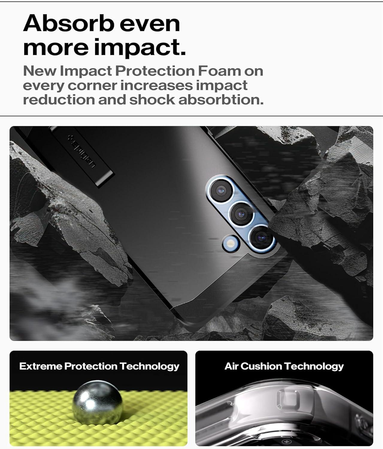 imageSpigen Tough Armor Ai MagFit Designed for Galaxy S25 Plus Case Kickstand Fast Wireless Charging 2025 Abyss Green Ai MagFit Kickstand 2025Black