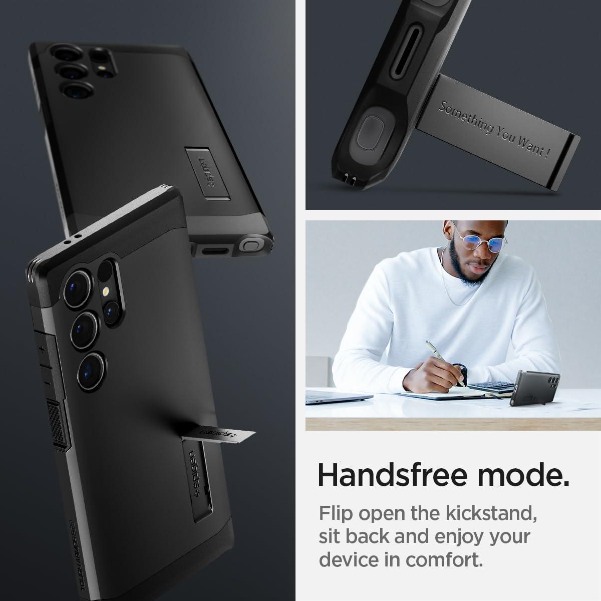 imageSpigen Tough Armor Ai MagFit Designed for Galaxy S25 Plus Case Kickstand Fast Wireless Charging 2025 Abyss Green Ai MagFit Kickstand 2025Black