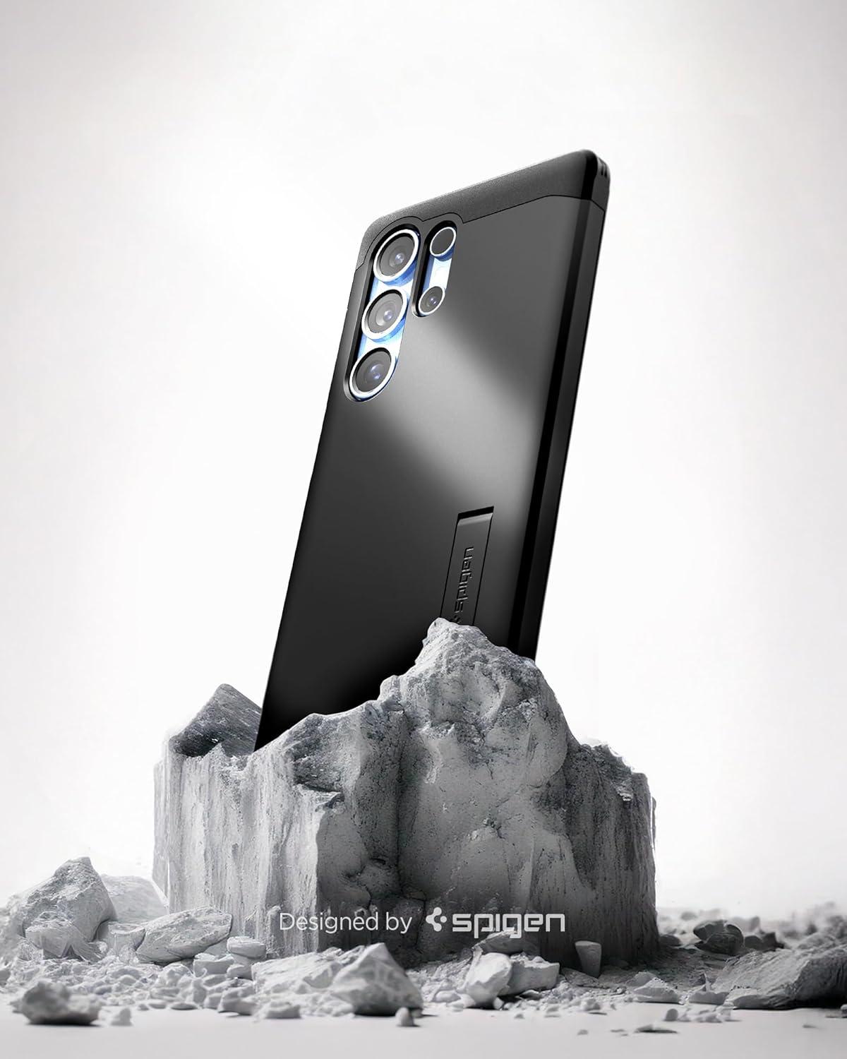 imageSpigen Tough Armor Ai MagFit Designed for Galaxy S25 Plus Case Kickstand Fast Wireless Charging 2025 Abyss Green Ai MagFit Kickstand 2025Black