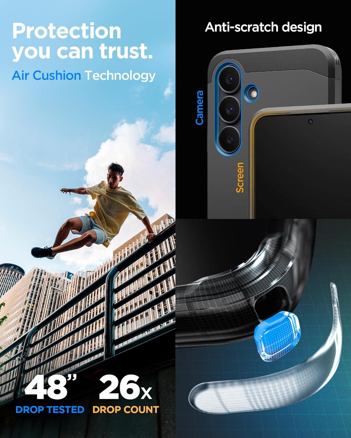imageSpigen Tough Armor Ai MagFit Designed for Galaxy S25 Plus Case Kickstand Fast Wireless Charging 2025 Abyss Green Ai MagFit Kickstand 2025Black
