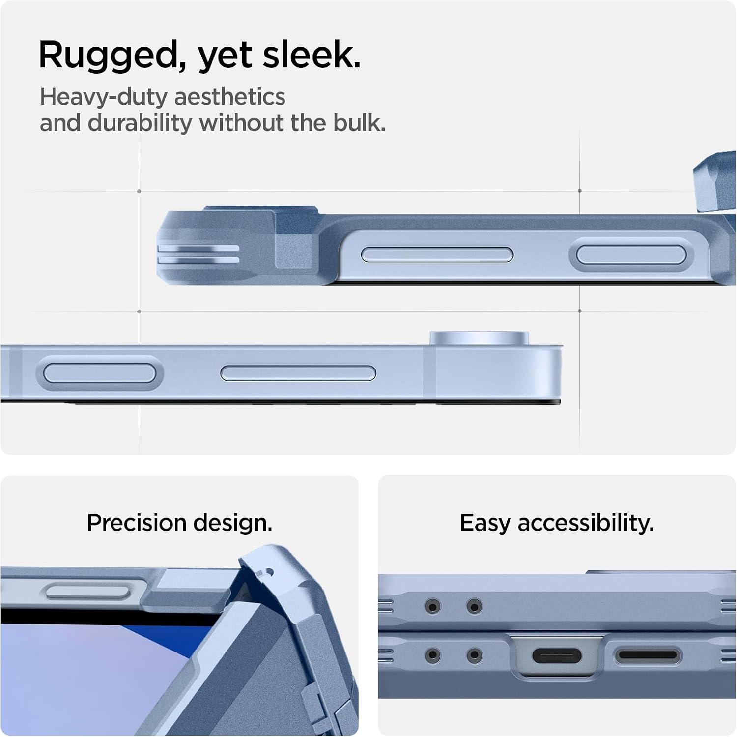 imageSpigen Tough Armor Pro MagFit for Galaxy Z Flip 7 FE Case and Z Flip 6 Case Not Compatible with Flip 7 Builtin Magnet Sierra BlueSierra Blue