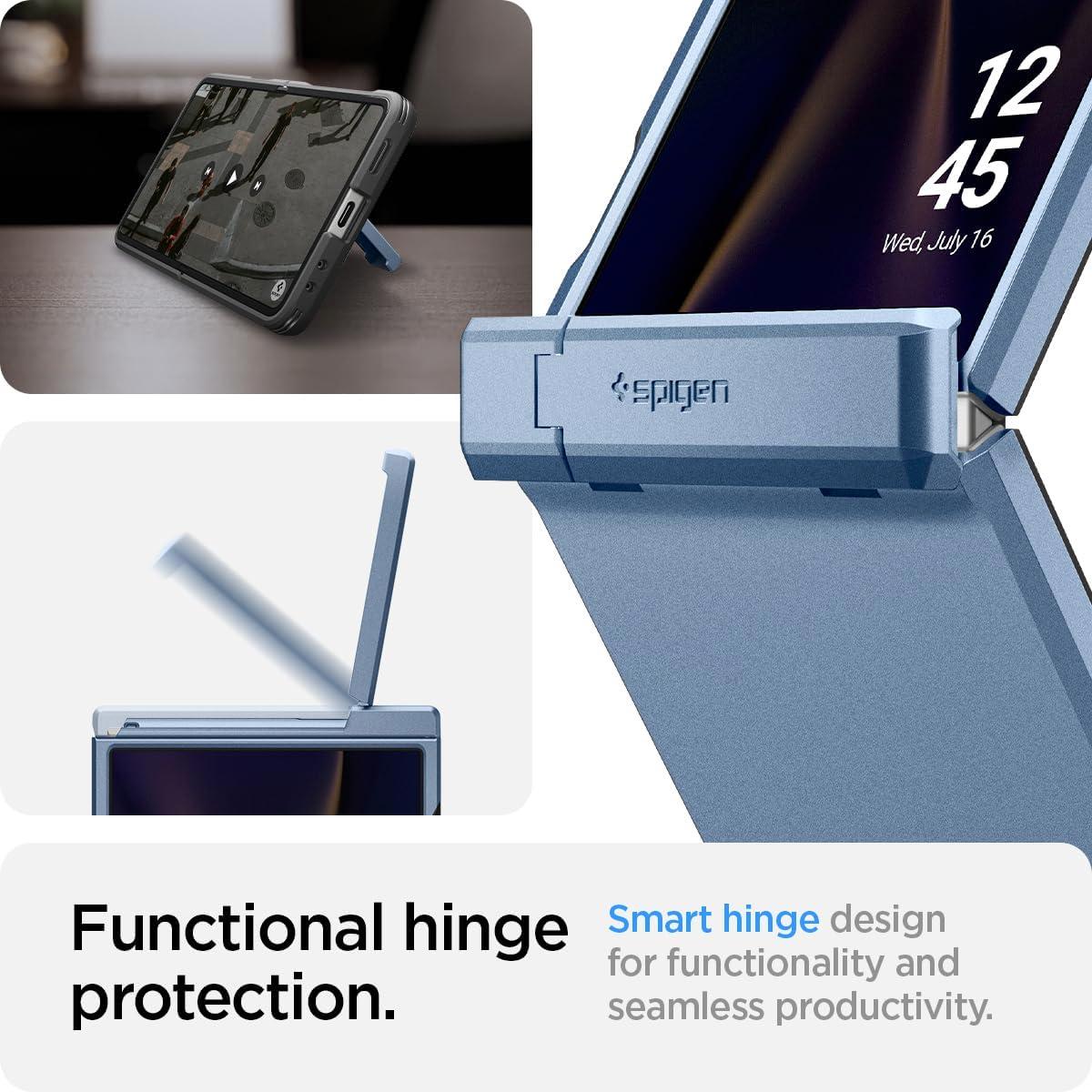 imageSpigen Tough Armor Pro MagFit for Galaxy Z Flip 7 FE Case and Z Flip 6 Case Not Compatible with Flip 7 Builtin Magnet Sierra BlueSierra Blue